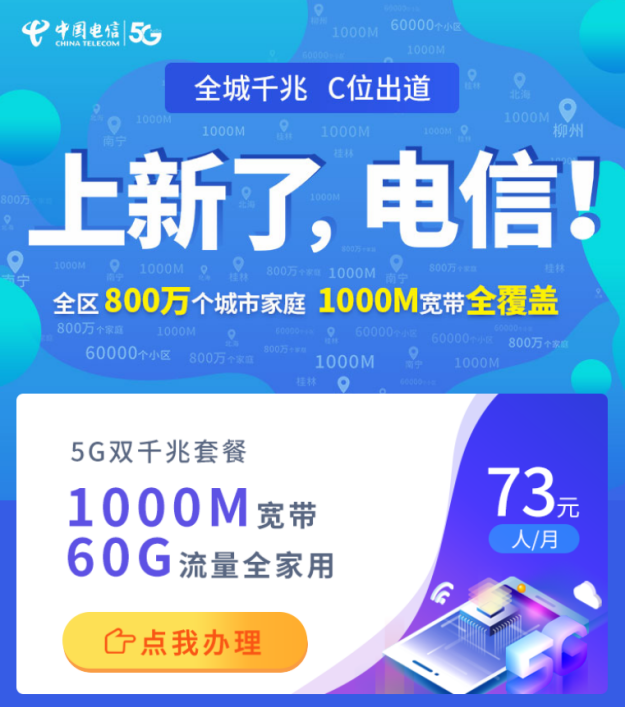 電信套餐全面升級(jí)